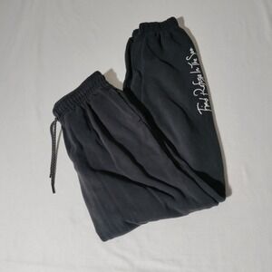 SALTY CREW Black Sweatpants  Find Refuge in the Sea Drawstring XS (24x27 Actual)